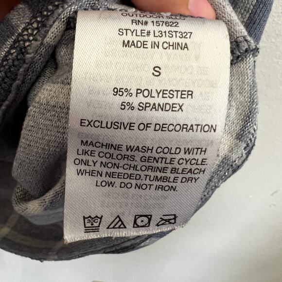 Eddie Bauer Blue Plaid Tank‎ Top Cottagecore Y2K Preppy Summer Hiking Small - Picture 3 of 5